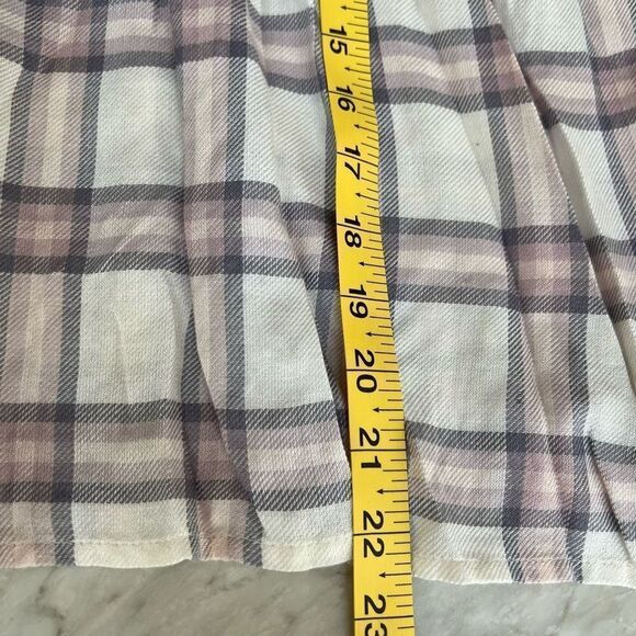 Free People Tops Free People Charlie Ruffle Plaid Mockneck Blouse size XS - Picture 7 of 7